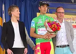 Kevyn Ista est en tête du classement des sprints.