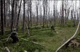 Reconnaissance en février 2023 près de Bakhmout.