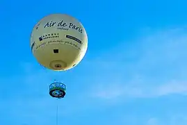 Le ballon Air de Paris&nbsp;en vol.