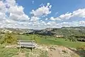 Banc à l'extérieur de Sant'Agata pour profiter du paysage