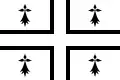 Drapeau de Brest au XVIIIe&nbsp;siècle.