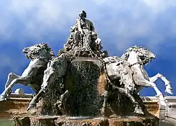 La fontaine.
