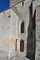 Base du clocher de l’église Notre-Dame-Saint-Jean.