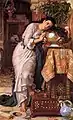 Isabella and the Pot of Basil&nbsp;(en) par William Holman Hunt, 1868.