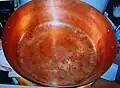 Bassine en cuivre.