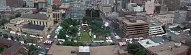 Vue du centre-ville de Milwaukee pendant les Bastille Days en juillet 2008.