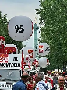 Manifestation initersyndicale, 22 mai 2008.