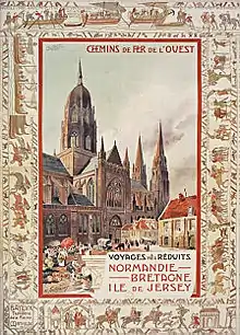 Chemins de fer de l'Ouest : Bayeux (1900)