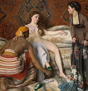 La Toilette (1869-1870), huile sur toile (153&nbsp;×&nbsp;148,5&nbsp;cm), Montpellier, musée Fabre.