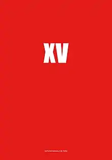 Catalogue XV° Biennale de Paris, 1184 pp., 21&nbsp;×&nbsp;29&nbsp;cm, fr.