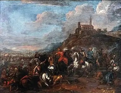 Combat de chrétiens et de turcs Musée des Beaux-Arts de Carcassonne
