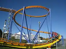 Structures de montagnes russes.