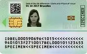 À partir de 2020, les nouvelles cartes sont au format européen, avec la puce électronique au verso.