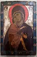 Icône de la Vierge de Belozersk, XIIIe&nbsp;siècle, Musée russe.