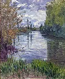 Le petit bras de la Seine en automne par Gustave Caillebotte