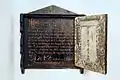 Epitaphe de István Makai de 1742 présent dans l'église
