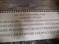 Plaque commémorant la visite de Benoît XVI