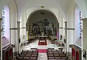 Vue intérieure de l'église Saint-Jean.