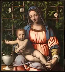 La Vierge à la Roseraie, Pinacothèque de Brera à Milan