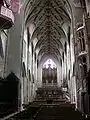 Collégiale : vue intérieure en direction de l'ouest