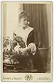 Bertha Wegmann photographiée par Hansen & Weller