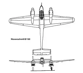 vue en plan de l’avion