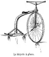 Cycle sur glace.