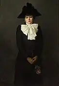 Portrait d'une jeune femme tenant une rose (Portrait de Mlle R.) (1892), musée national de Varsovie.