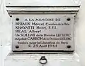 Plaque au no&nbsp;168.