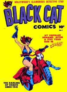 couverture en couleur présentant une femme masquée sur une moto.