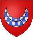 Seigneurs de Maure De gueules, au croissant de vair.