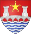 Armes Pontac, ondée (avec brisure)