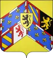 Philippe de Bourgogne : D'or aux armes de Bourgogne ployées en chevron brochant.
Blasonnement fautif ou ambigu&nbsp;: ployé.

.