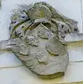 Blason de Pierre de la Vieuville (après 1510 - 1569), tel que visible sur le mur extérieur du colombier du Château