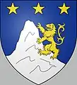 Blason de la famille de Boyrie, seigneur de Pouy, Lesgor, Carcen, St Jean et St Pierre de Lier, Vic et Gousse, du bois de Beguin, des péages du Brassenx et baron de Pontonx et Rion. A partir du XVIe.