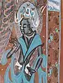 Bodhisattva. Wei du Nord (386 - 534). H. du détail env. 100&nbsp;cm.Grotte N° 435