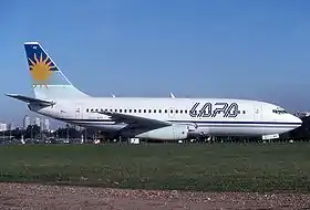 L'appareil impliqué dans l'accident (LV-WRZ), ici photographié en mai 1999.