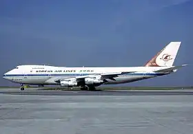 Un Boeing 747 de Korean Air Lines similaire à celui impliqué dans l'accident.