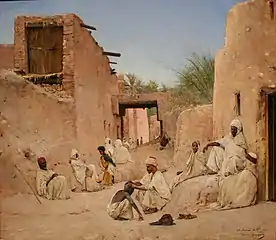 Une rue de l'oasis de Chetma, musée des Beaux-Arts de Marseille.