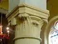 Grandes arcades du sud, chapiteau du 4e&nbsp;pilier.