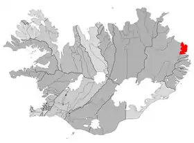 Localisation de Borgarfjarðarhreppur