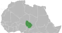 L'étendue de l'Empire bornou vers 1750.
