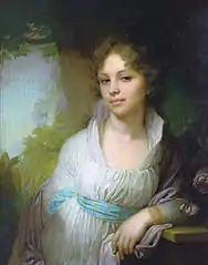 Vladimir Borovikovsky,  Portrait de Maria Lopoukhina (1797).