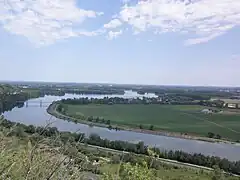 Le Tarn et la Garonne à Boudou, à l'ouest.