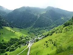La vallée d'Oueil dans sa partie amont.