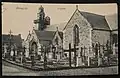 L'église paroissiale de Bringolo et le cimetière l'entourant vers 1905 (carte postale).