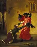 Eugène Delacroix, Desdémone maudite par son père, v. 1850-1854.