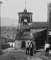 Le vieux clocher au début du XXe&nbsp;siècle.