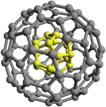 Image montrant un oignon de fullerène à deux couches C20@C80