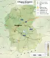 Carte topographique de la commune